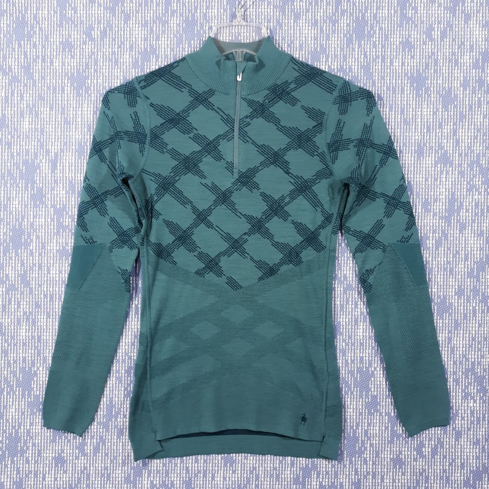 SmartWool Sweater Intraknit 200 Wool Blend Womens Medium 1/4 Zip Pullover